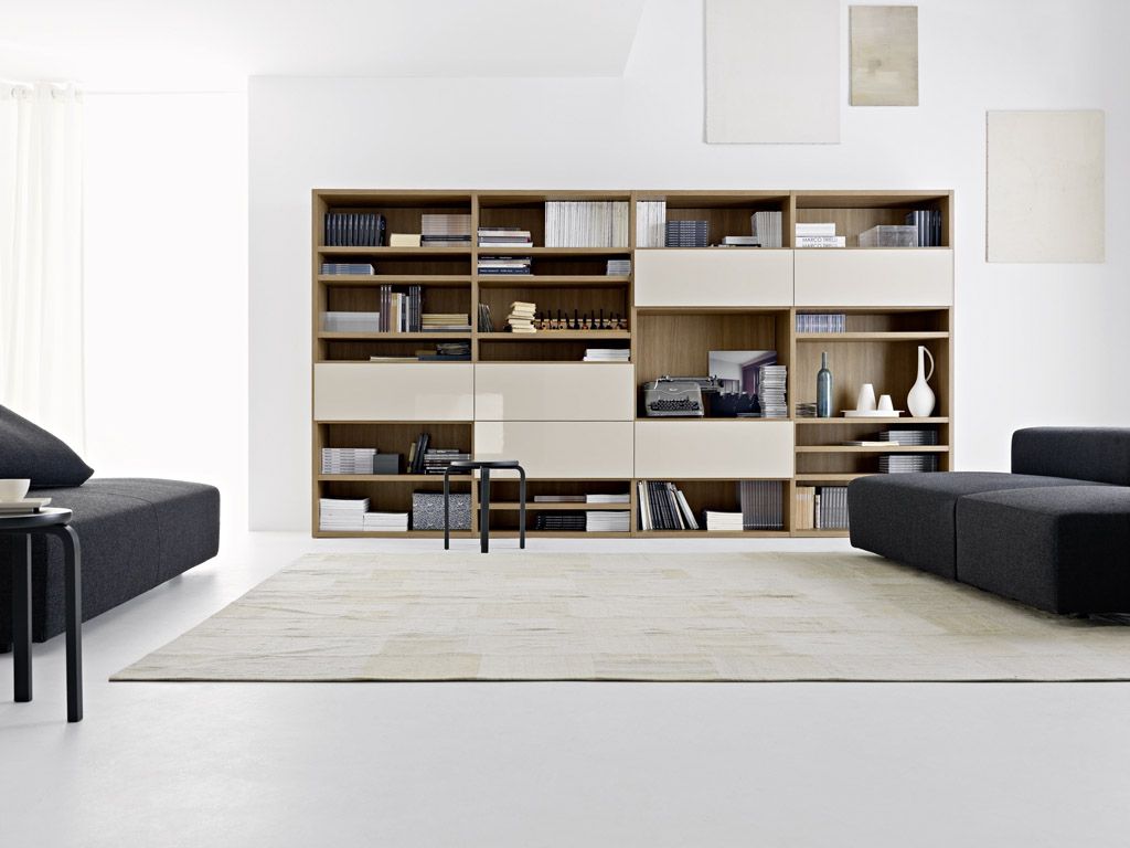 luxe opslag woonkamer goedkoop herinrichten minimalistische ruimte