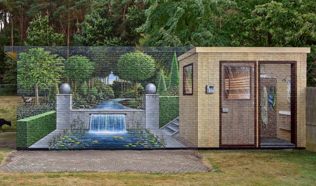 trompe-l'oeil effect kleine tuin ontwerpen