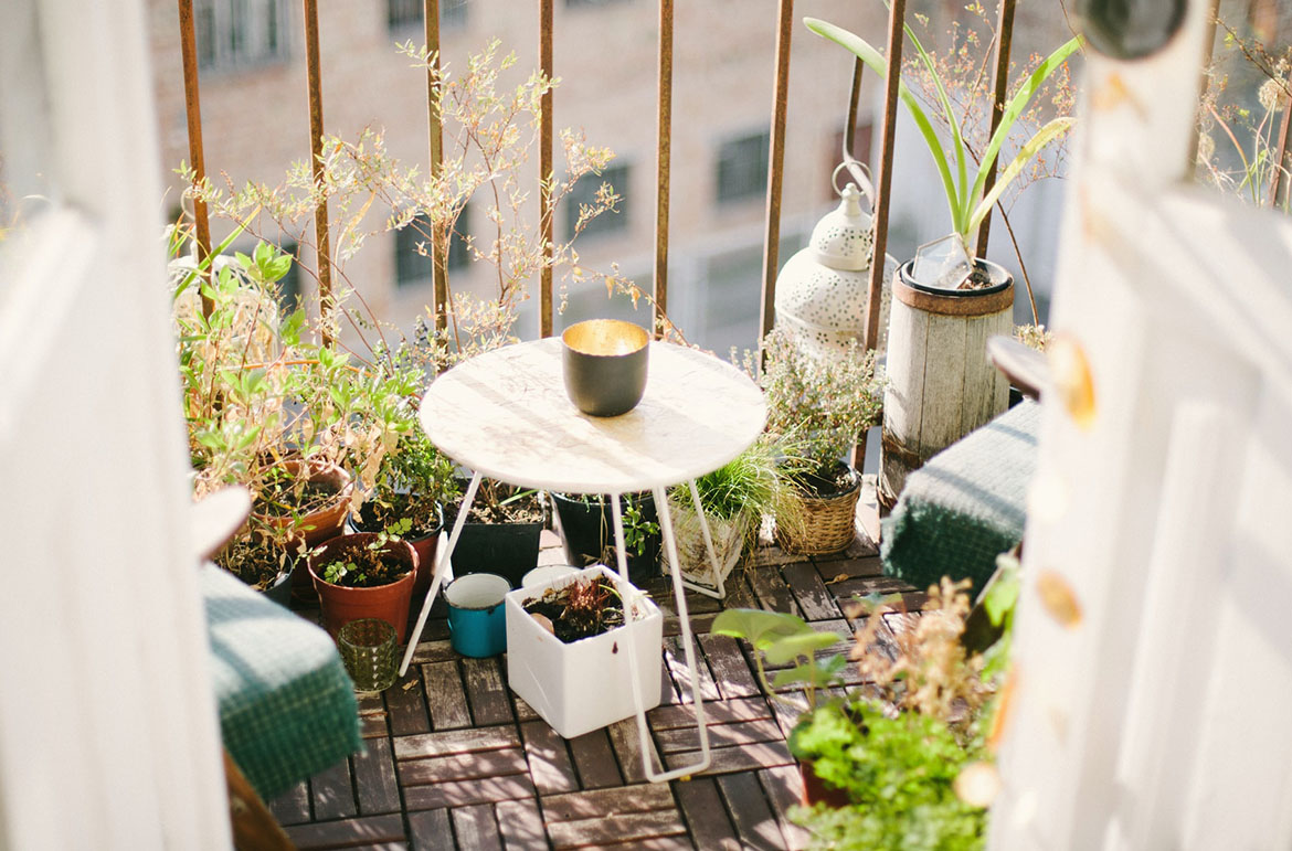 balkon gezellig opfrissen planten